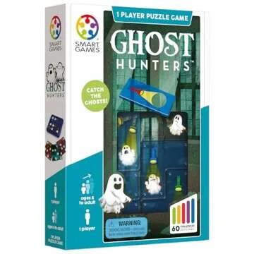 SmartGames Ghost Hunters Travel Game - Fun STEM Puzzle for All