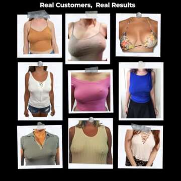 Bring It Up Instant Breast Lift Tape/Boob Tape/Sticky Bra -Works Great with Backless Bra or Strapless Bra/Waterproof BoobTape (Cup Size A-D) Nude