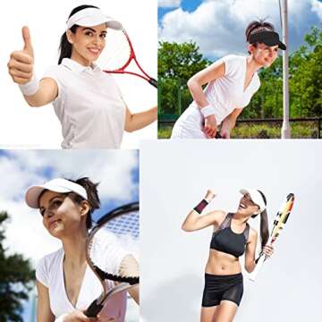 10 Pack Adjustable UV Protection Sun Visors for All Ages