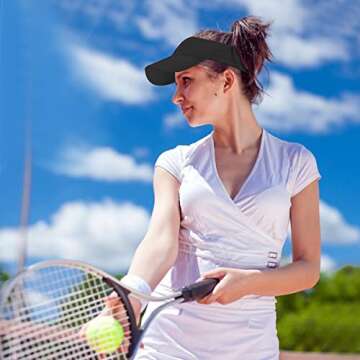 10 Pack Adjustable UV Protection Sun Visors for All Ages