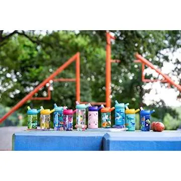 CamelBak eddy+ 14oz Kids Water Bottle with Tritan Renew – Straw Top, Leak-Proof When Closed, Hammerheads