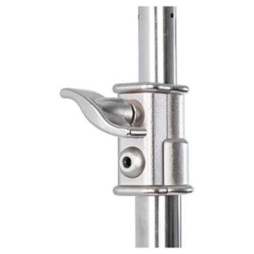 Interfit LS306 Studio Essentials Professional - 10' C-Stand with 4' Boom Arm and Grip Head, Silver