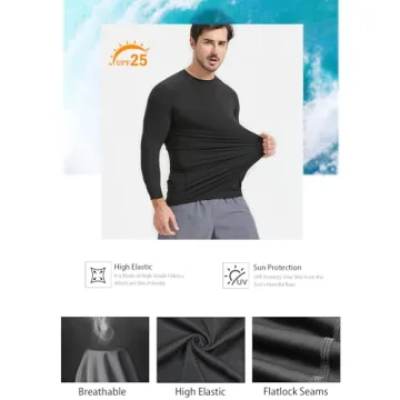 Hoplynn 5 Pack Compression Shirts for Active Men