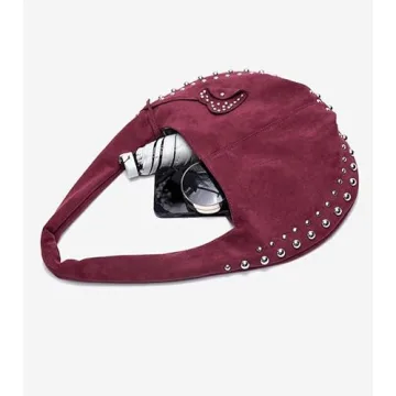 Stylish Suede Handbag Y2K Shoulder Bag for Women