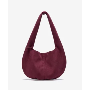 Stylish Suede Handbag Y2K Shoulder Bag for Women