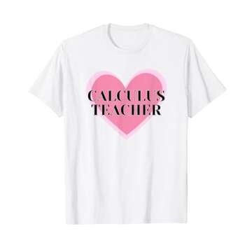 Calculus Math Teacher - Hearts T-Shirt