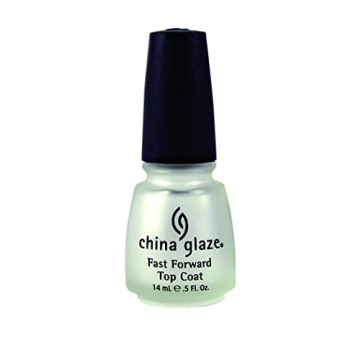 Quick-Dry China Glaze Fast Forward Top Coat for Saloon Quality Nails