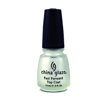 Quick-Dry China Glaze Fast Forward Top Coat for Saloon Quality Nails