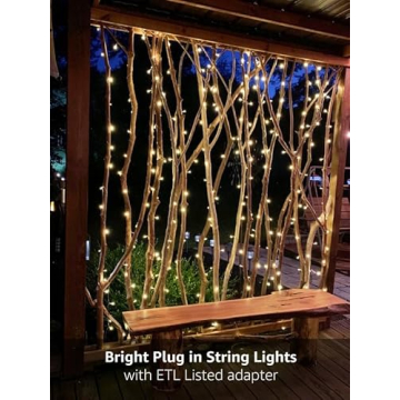Lighting EVER LED Fairy Curtain Lights - 10x10 ft