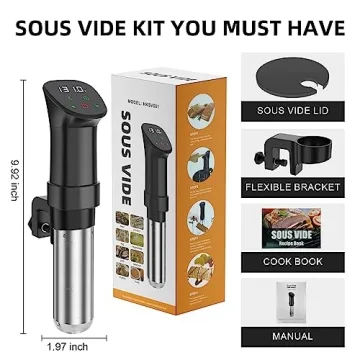 Rocyis Sous Vide Machine Kit - 1000W Cooking Made Easy