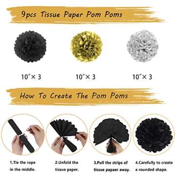 2025 Happy New Year Party Supplies Decorations Kit