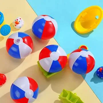 Zhanmai Patriotic Beach Balls for Summer Fun and Parties