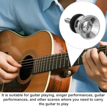 Durable 6pcs Guitar Strap Button Locks for Musicians