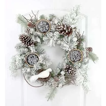 Darware Large White Doves (Set of 3); 8-Inch Long Artificial Doves Figures, Christmas and Wedding Decorations/Large Ornaments