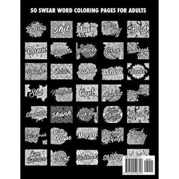 BULLSHIT: 50 Swear Words to Color Your Anger Away: Release Your Anger: Stress Relief Curse Words Coloring Book for Adults