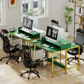 Adjustable MINOSYS Gaming Computer Desk with Storage