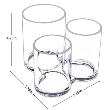 MOSIKER Acrylic Makeup Brush Holder - Stylish Organizer