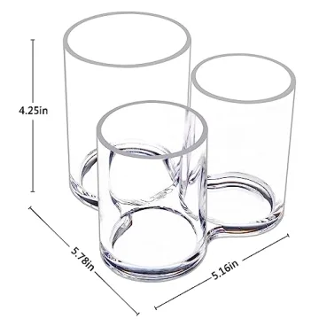 MOSIKER Acrylic Makeup Brush Holder - Stylish Organizer