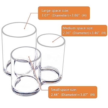 MOSIKER Acrylic Makeup Brush Holder - Stylish Organizer