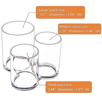 MOSIKER Acrylic Makeup Brush Holder - Stylish Organizer