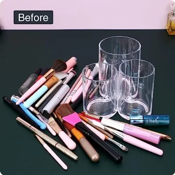MOSIKER Acrylic Makeup Brush Holder - Stylish Organizer