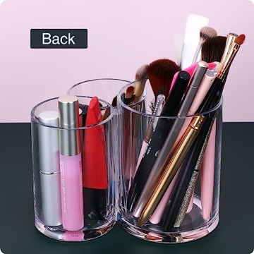 MOSIKER Acrylic Makeup Brush Holder - Stylish Organizer