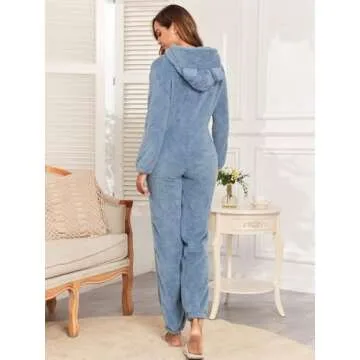 HOTIAN Fleece Onesie Pajamas for Women Comfortable Cosplay