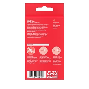 Neutrogena Stubborn Acne Pimple Patches, 24 Hydrocolloid Stickers