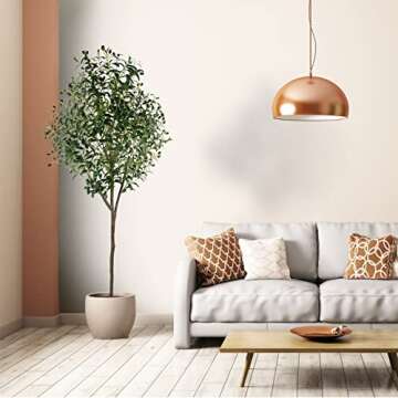 HaiSpring Artificial Olive Tree 6ft (71'') Fake Silk Perfect and Realistic Tall Artificial Plants, Suitable for Modern Living Rooms House Office Outdoor Garden & Housewarming Party Decor, 1080 Leaves