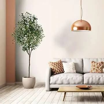 HaiSpring Artificial Olive Tree 6ft (71'') Fake Silk Perfect and Realistic Tall Artificial Plants, Suitable for Modern Living Rooms House Office Outdoor Garden & Housewarming Party Decor, 1080 Leaves