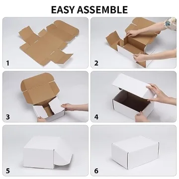 RLAVBL Shipping Boxes Set of 25 - Eco-Friendly & Durable