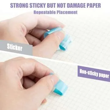 ZTML MS Sticky Tabs 1200 Pieces Book Tabs, Transparent Book Markers, Writable and Repositionable Page Makers, Morandi Index Tabs for Annotating Books, Page Tabs, Books Flags