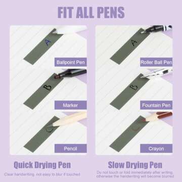 ZTML MS Sticky Tabs 1200 Pieces Book Tabs, Transparent Book Markers, Writable and Repositionable Page Makers, Morandi Index Tabs for Annotating Books, Page Tabs, Books Flags