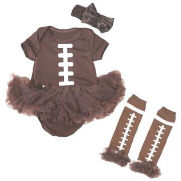 Petitebella Rugby Print Baby Dress Bodysuit Outfit