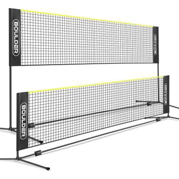 Adjustable Boulder Badminton and Pickleball Net