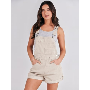 ANRABESS Women's Adjustable Denim Overalls for Summer