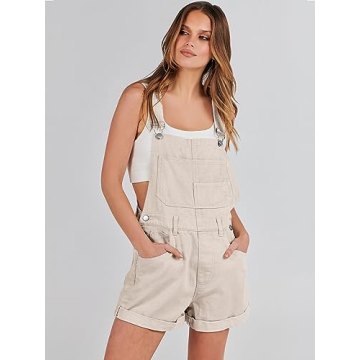 ANRABESS Women's Adjustable Denim Overalls for Summer