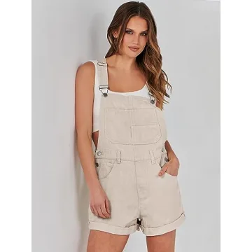 ANRABESS Women's Adjustable Denim Overalls for Summer