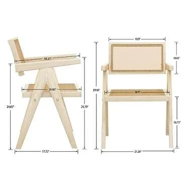 Elegant Theokleia Rattan Dining Chair for Modern Homes