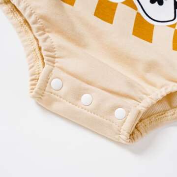 ADXSUN Baby Girl Halloween Outfit Ghost/Pumpkin Romper Fall Bubble Bodysuit 0-18M