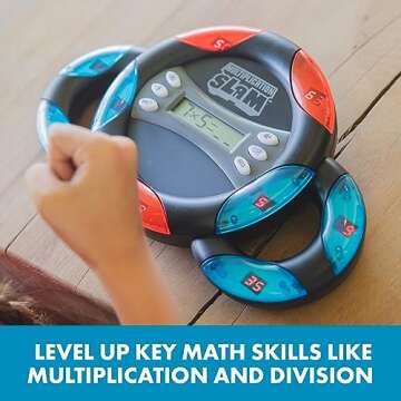 Educational Insights Multiplication Slam Electronic Math Game, Handheld Electronic Math Game For Kids, Ages 8+