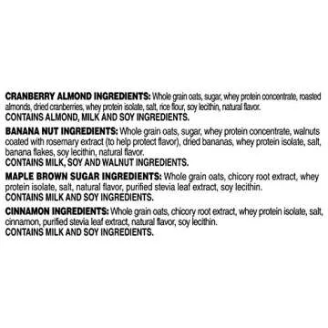 Quaker Instant Oatmeal, Protein 4 Flavor Variety Pack, 7g+ Protein, Individual Packets, 24 Count