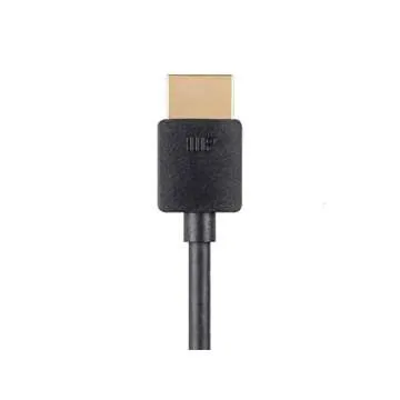 Monoprice High Speed HDMI Cable - Certified Premium, 4K@60Hz, HDR, 18Gbps, 36AWG, YUV, 4:4:4, 6 Feet, Black - Ultra Slim Series