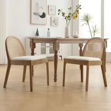 Buy HEAH-YO Rattan Dining Chairs Set of 2 Online