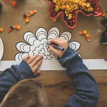 Tiny Expressions Color Your Own Turkey Crowns | Thanksgiving Coloring Headbands | 12 Count | Kids Thankful School and Holiday Craft Activity