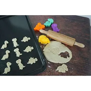 R&M Dinosaur Cookie Stamper Set for Fun Baking