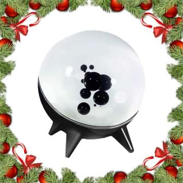 JOGEPEYO Dancing ferrofluid Speaker, ferrite Speaker Music Companion, ferromagnetic Fluid Sound visu...