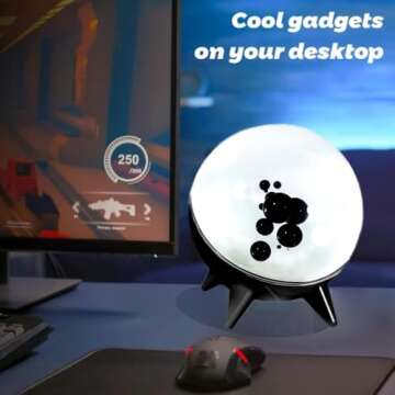 JOGEPEYO Dancing ferrofluid Speaker, ferrite Speaker Music Companion, ferromagnetic Fluid Sound visualizer, symbiosis in a Bottle, Magnetic Fluid Toys, Desktop Decorations, Birthday Gifts (Black)