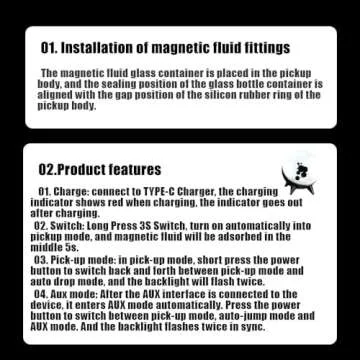 JOGEPEYO Dancing ferrofluid Speaker, ferrite Speaker Music Companion, ferromagnetic Fluid Sound visualizer, symbiosis in a Bottle, Magnetic Fluid Toys, Desktop Decorations, Birthday Gifts (Black)