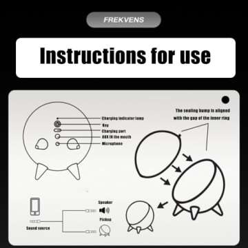 JOGEPEYO Dancing ferrofluid Speaker, ferrite Speaker Music Companion, ferromagnetic Fluid Sound visualizer, symbiosis in a Bottle, Magnetic Fluid Toys, Desktop Decorations, Birthday Gifts (Black)